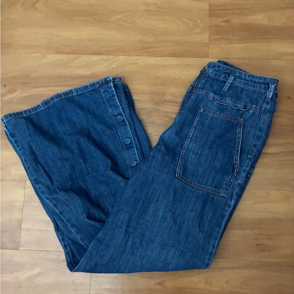 Anthropologie Pilcro and the Letterpress Wide-Leg Jeans Size 29